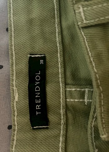 Yeşil Midi Kadın Kumaş Pantolon - Görsel 2