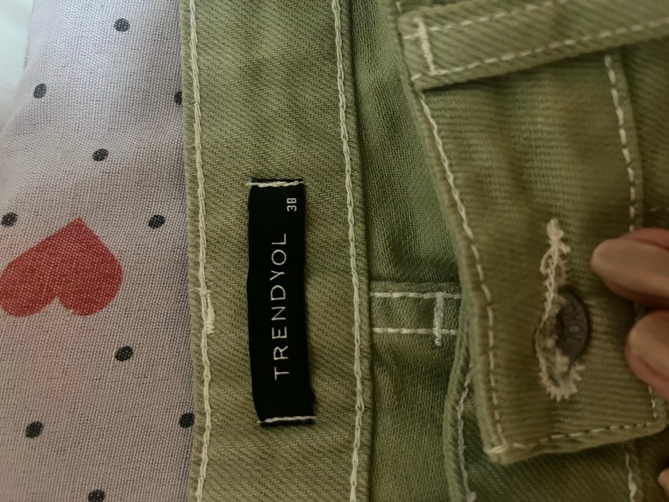 Yeşil Midi Kadın Kumaş Pantolon - Görsel 2