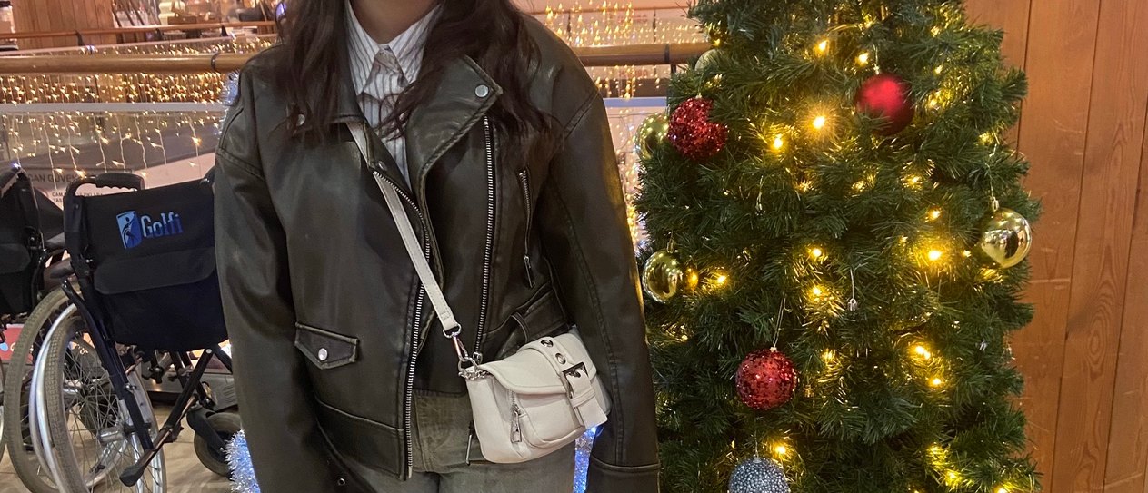 Kahverengi Deri Biker Ceket - Görsel 5