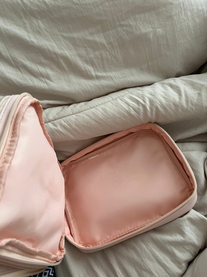 Pudra Pastel Makyaj Fırça Seti ve Taşıma Çantası - Görsel 5