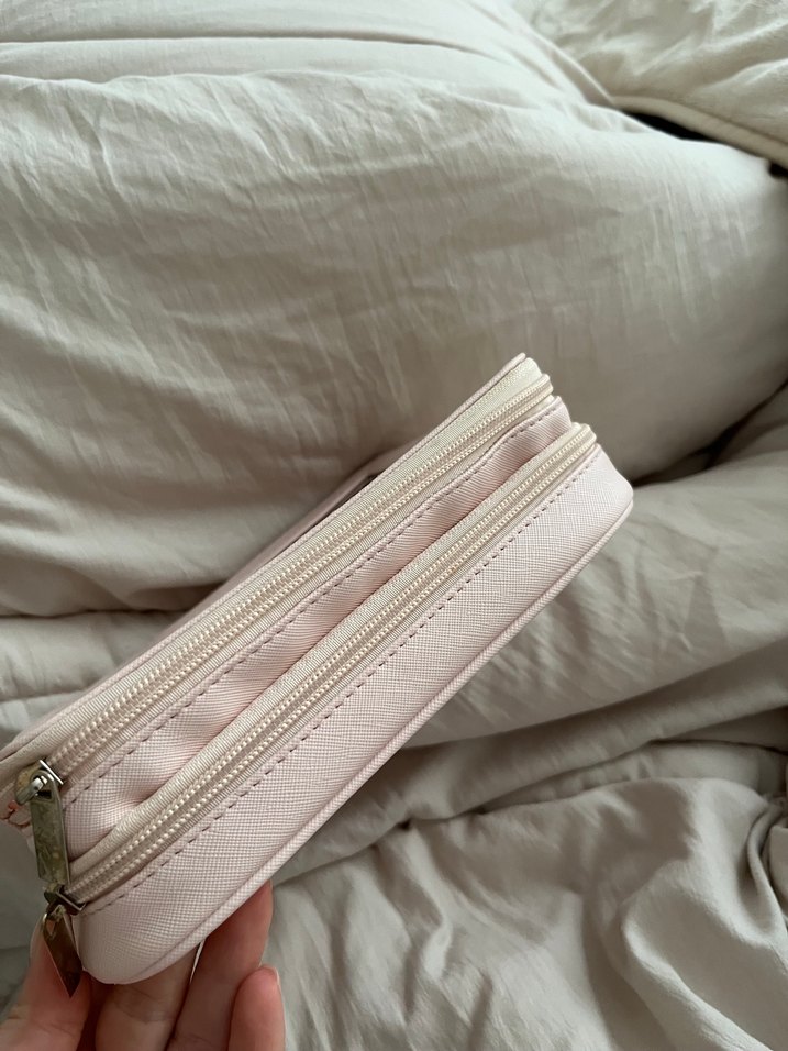 Pudra Pastel Makyaj Fırça Seti ve Taşıma Çantası - Görsel 4