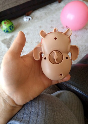 Beyaz Peluş Ayı Oyuncak kurmalı Yengeç, kurbağa, kaplumbağa - Görsel 6