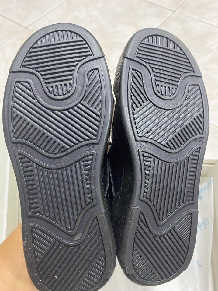 Siyah 31 numara Bebbini marka okul Ayakkabısı etiketli - Görsel 4