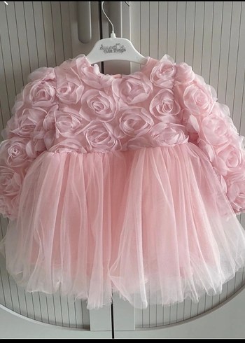 Kız Çocuk Pembe Fırfırlı Elbise - Görsel 2