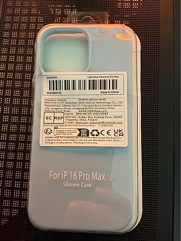 İphone 16 pro max açık mavi kılıf
