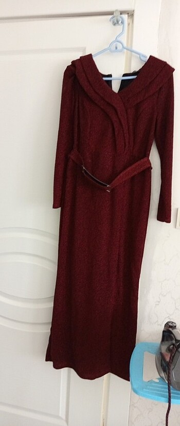xl Beden bordo Renk Abiye