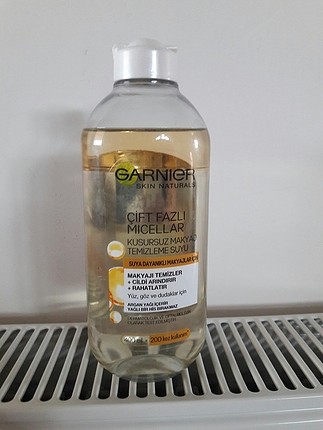 Garnier çift bazlı makyaj temizleme suyu 400 ml 