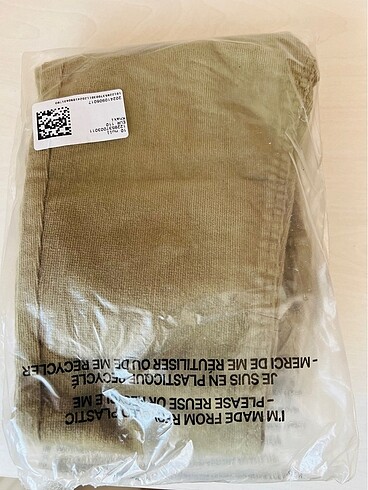 4 Yaş Beden haki Renk H&M kadife pantolon