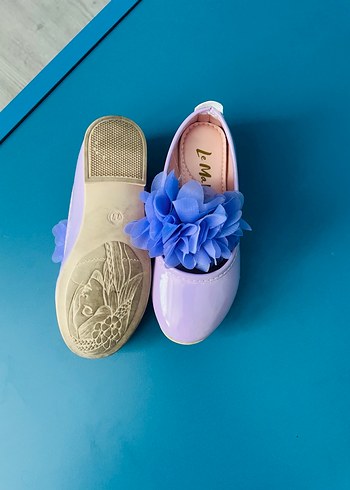 Lila Çiçek Detaylı Kız Babet - Görsel 3