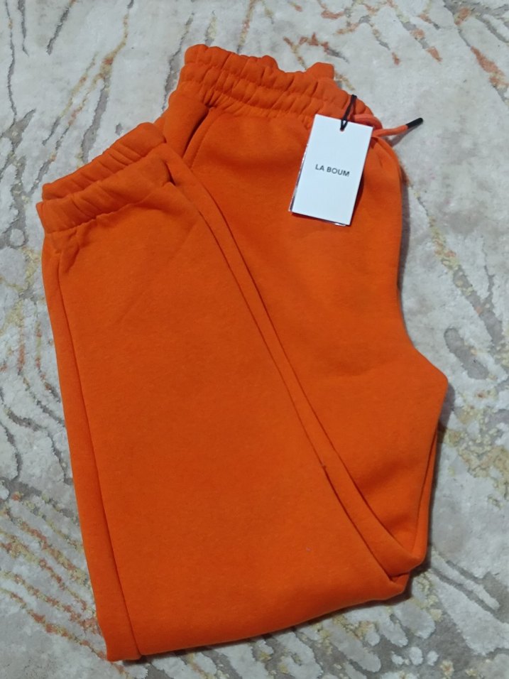 Turuncu Kadın Rahat Kesim Eşofman Altı - Görsel 2