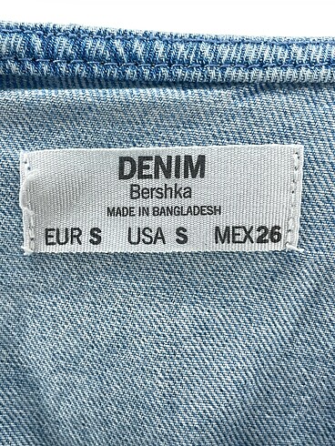 s Beden mavi Renk Bershka Kısa Elbise %70 İndirimli.