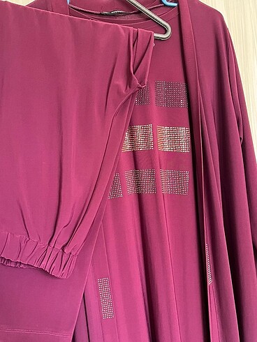 Bordo tesettür takımı