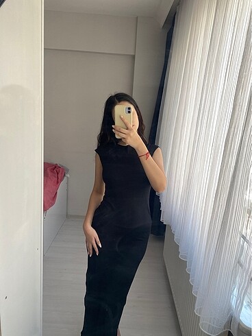 Zara uzun siyah elbise