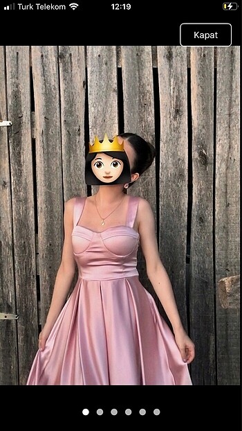 xs Beden pembe Renk Abiye elbise