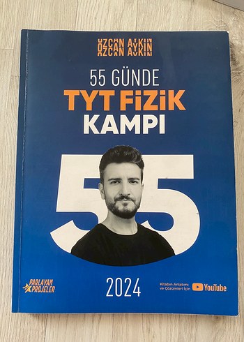 55 Günde TYT Fizik Kampı 2024 Sınav Hazırlık Kitabı