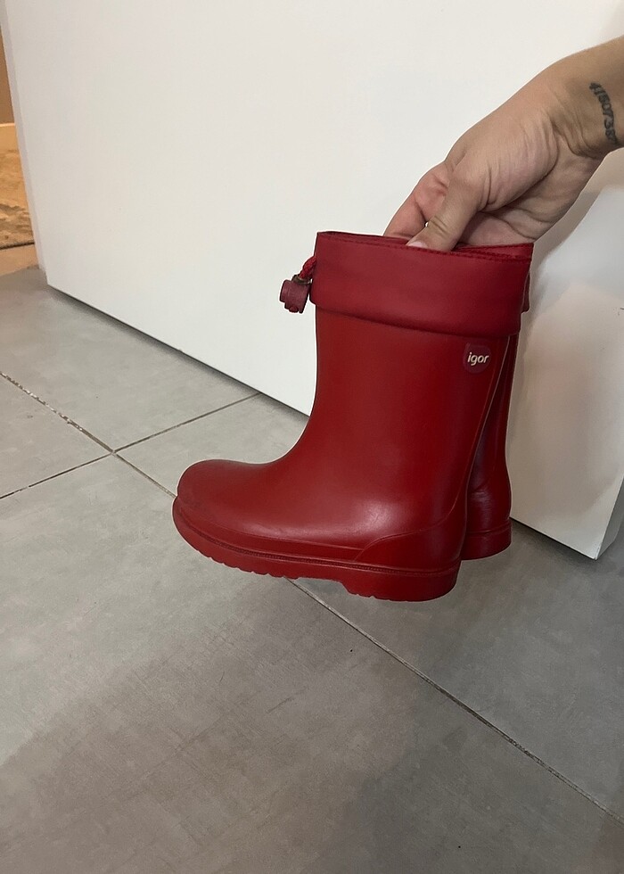 İgor kırmızı yağmur botu - Görsel 4