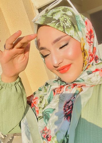 Bohem Tarz Pastel Haki Drape Kadın Şal