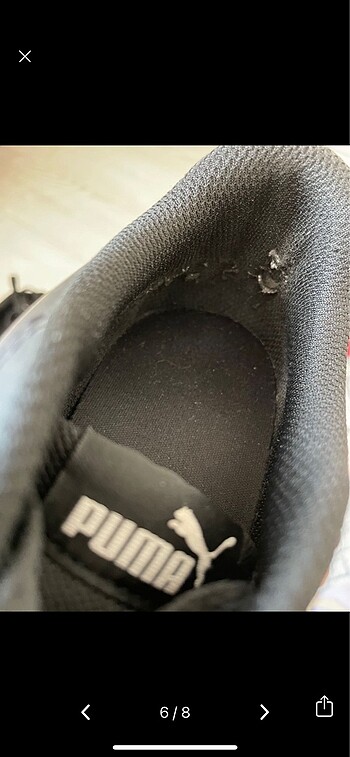 40 Beden siyah Renk SİYAH PUMA SNEAKER UNİSEX