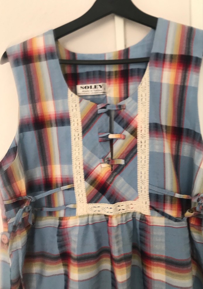 Bohem Çok Renkli Uzun Hamile Elbisesi - Görsel 2