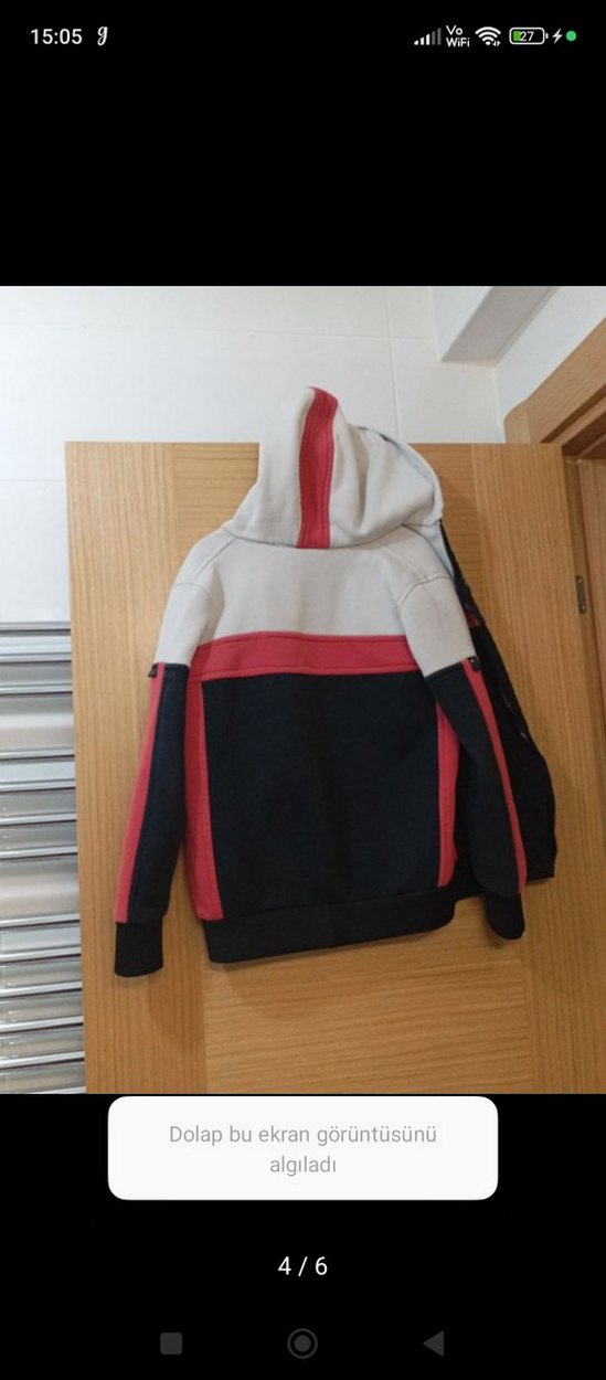 Çok Renkli Erkek Çocuk Fermuarlı Sweatshirt - Görsel 3