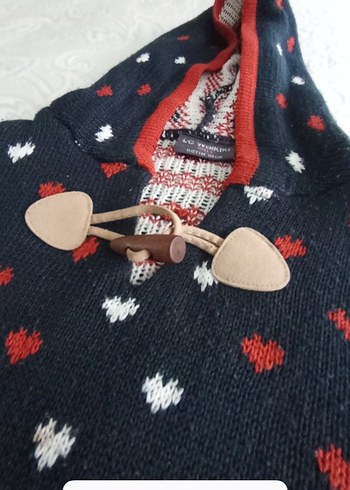 Kapüşonlu Nakışlı Kız Çocuk Ponçosu - Görsel 3