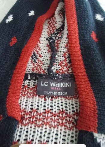 Kapüşonlu Nakışlı Kız Çocuk Ponçosu - Görsel 4