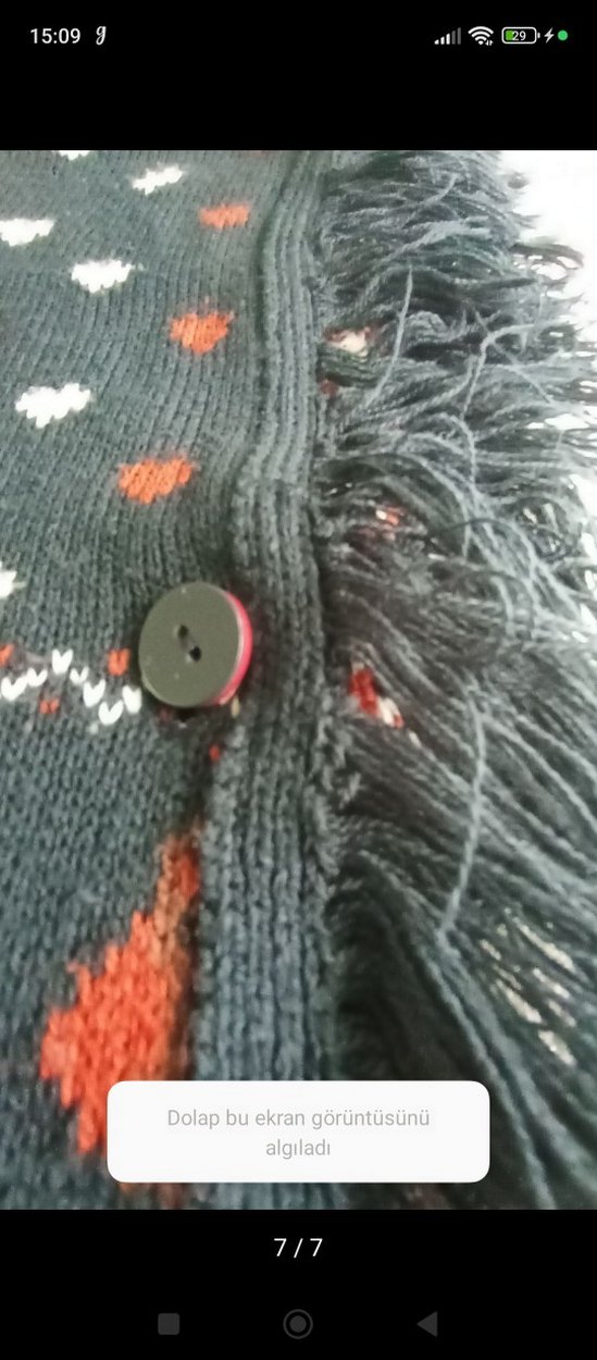 Kapüşonlu Nakışlı Kız Çocuk Ponçosu - Görsel 5