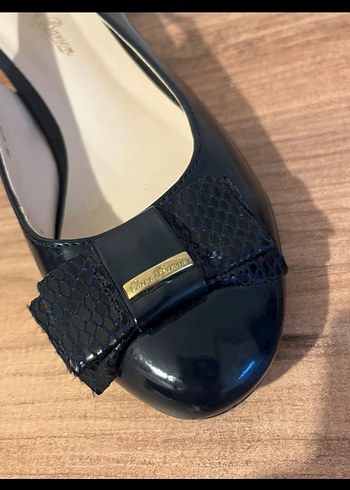 Lacivert Tokalı Kadın Topuklu Ayakkabı - Görsel 5