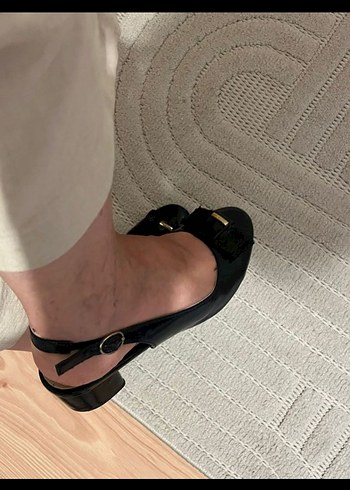 Lacivert Tokalı Kadın Topuklu Ayakkabı - Görsel 6