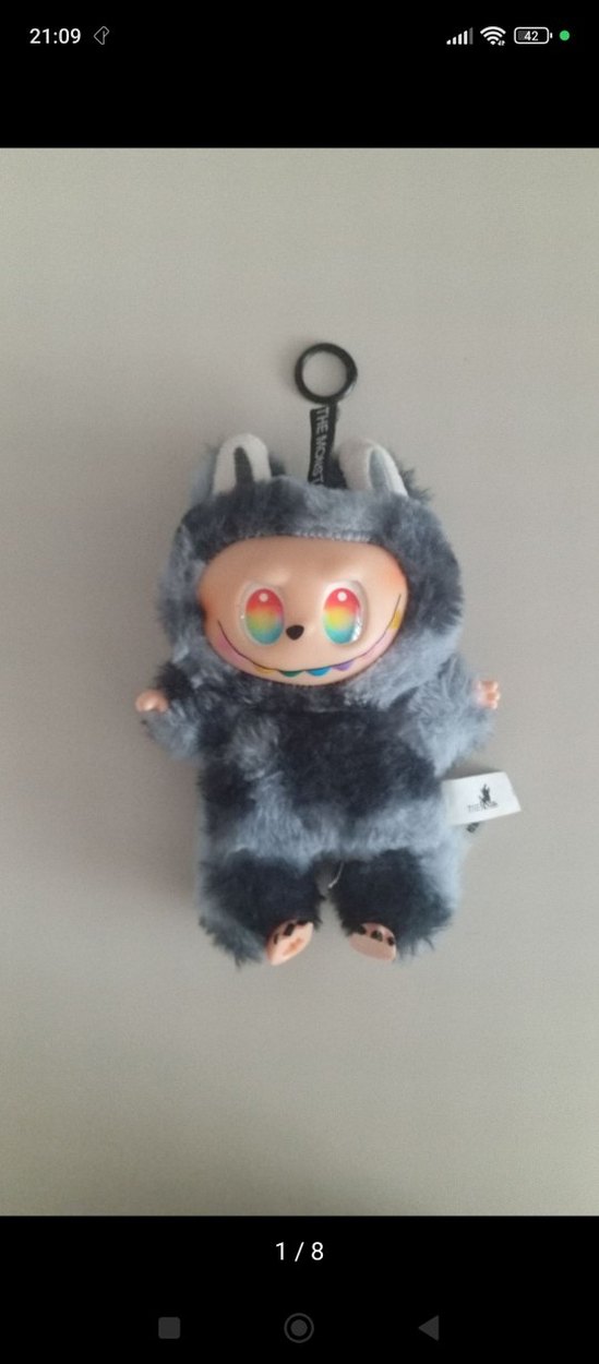 Gri Peluş Oyuncak Sevimli Canavar - Görsel 2