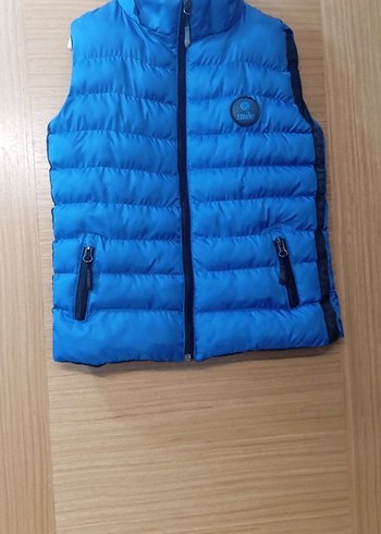 Parlak Mavi Erkek Çocuk Yelek - Görsel 3