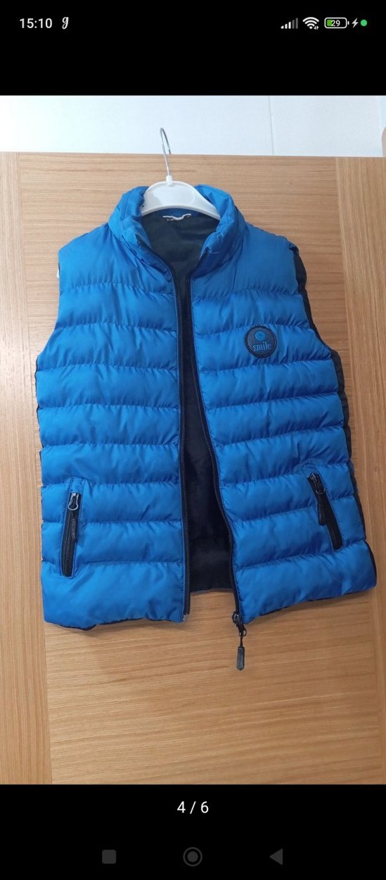 Parlak Mavi Erkek Çocuk Yelek - Görsel 5