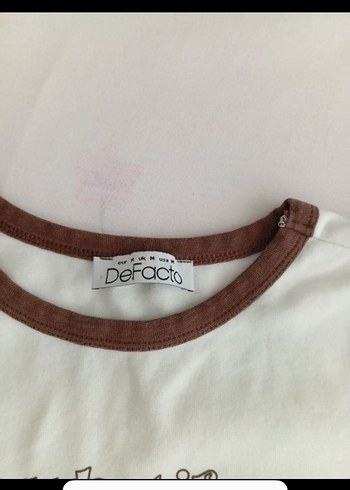 Kahverengi Baskılı Kısa Kollu Crop Tişört - Görsel 3