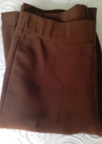 Kahverengi Kadın Midi Kumaş Pantolon - Görsel 4