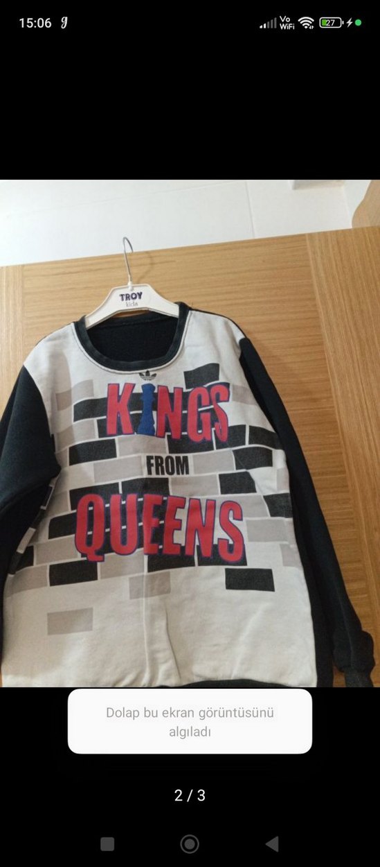 Renkli Baskılı Gri Erkek Sweatshirt - Görsel 2