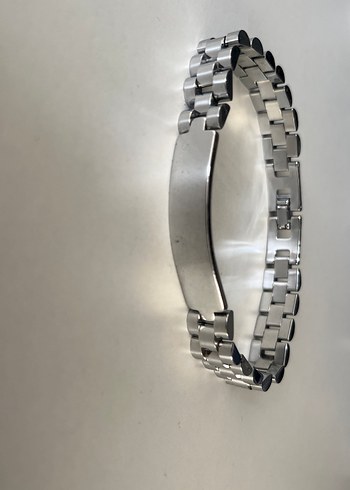 isim yazılabilir erkek çelik bileklik - Görsel 2