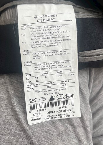 DS Damat Collection siyah ceket - Görsel 7