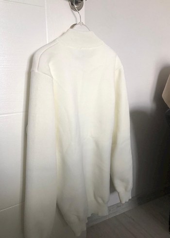 Lacoste Beyaz Fermuarlı Erkek Sweatshir,L beden - Görsel 3