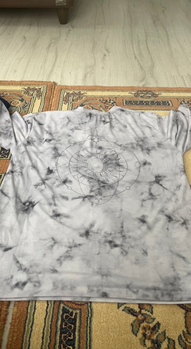 Arkası baskılı Oversize unisex Tişört m/l beden - Görsel 2