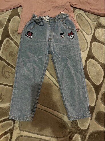 Çocuk mickey minnie pantolon