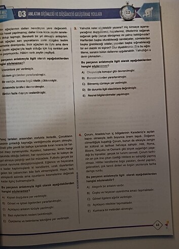 Tyt Türkçe hız ve renk yayınları soru bankası