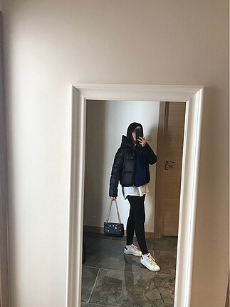 Siyah puffer ceket