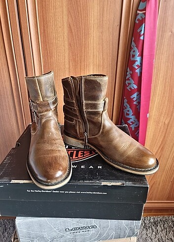 Harley Davidson Patrick Erkek Nubuk Çizme #Kahverengi #Yeşil - Görsel 2