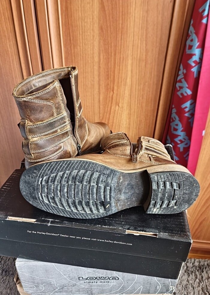 Harley Davidson Patrick Erkek Nubuk Çizme #Kahverengi #Yeşil - Görsel 4