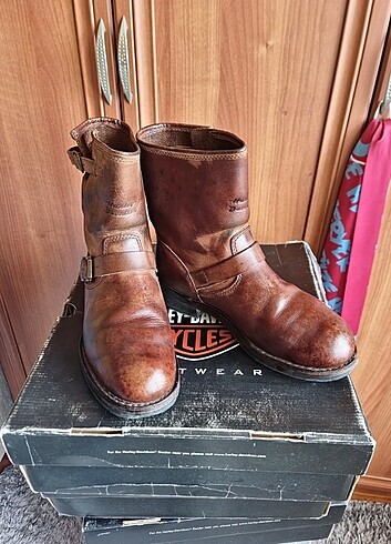 Harley Davidson Vintage Erkek #Bot #Kahverengi - Görsel 2