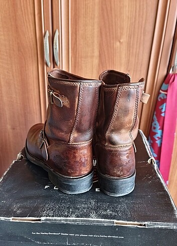Harley Davidson Vintage Erkek #Bot #Kahverengi - Görsel 3