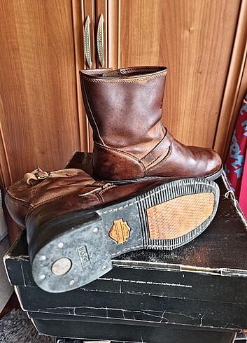 Harley Davidson Vintage Erkek #Bot #Kahverengi - Görsel 4