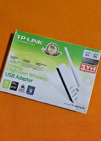 TP-Link TL-WN722N, N150 Mbps Yüksek Kazanımlı Kablosuz USB Adapt - Görsel 2