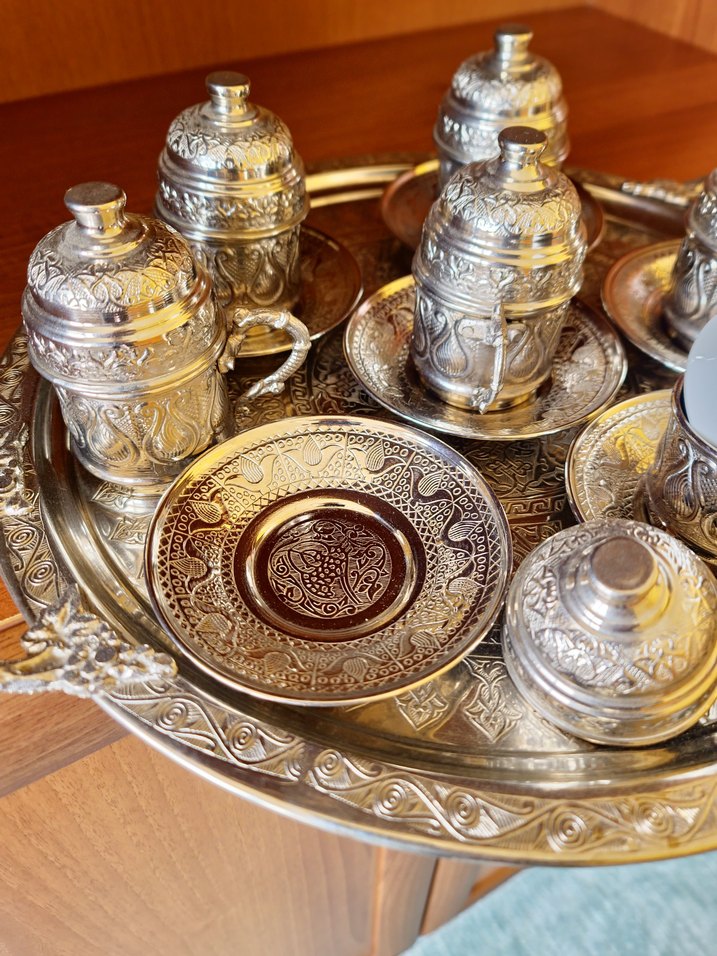6`lı Bakır Kahve Takımı - Görsel 5