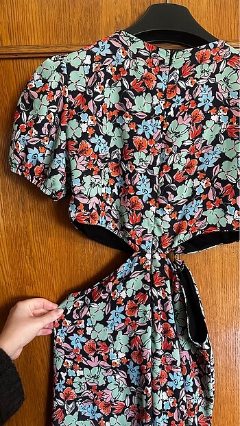 Trendyol & Milla Milla Desenli Cut Out Detayli Uzun Elbise